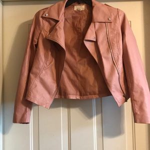Faux leather jacket